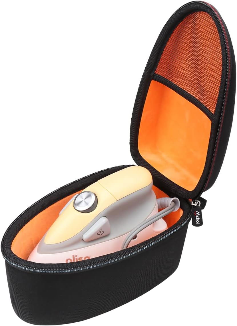 Mchoi Hard EVA Travel Case Fits for Oliso M2 Pro Mini Project Iron, Travel Mini Irons Case with Mesh Pocket Fits for Solemate and Accessories