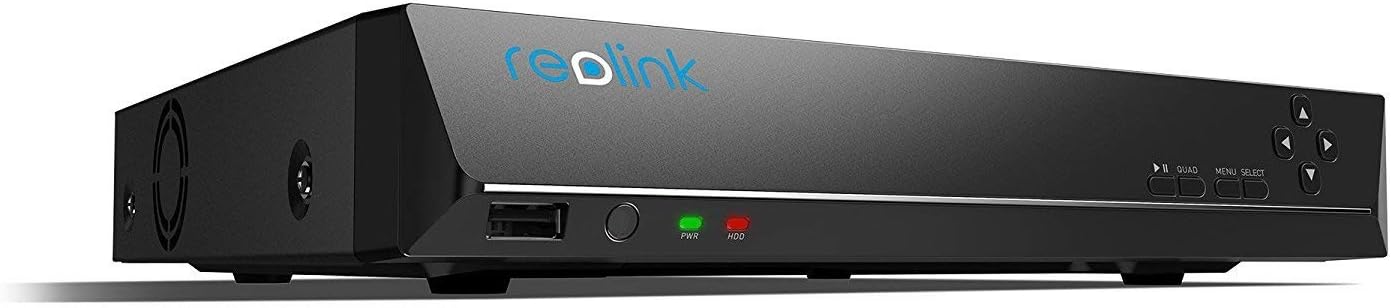REOLINK 16CH Network Video Recorder for Home Security Camera System,Only Work with 16MP/12MP/4K/8MP/5MP/4MP The Same Brand PoE IP Cam,24/7 Recording to Pre-Installed 4TB Hard Drive,RLN16-410