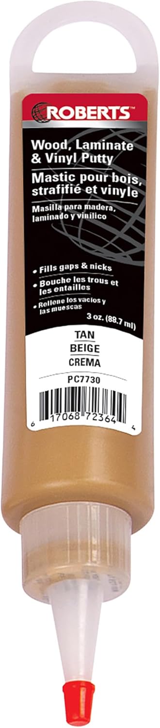 ROBERTS Repair Putty for Wood, Laminate and Vinyl - Tan Color (3 oz.)