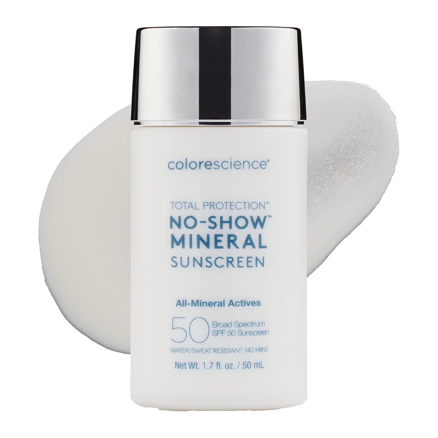 Colorescience Total Protection™ No-Show™ Mineral Sunscreen SPF 50, 100% Invisible all-mineral sunscreen for all skin tones & types