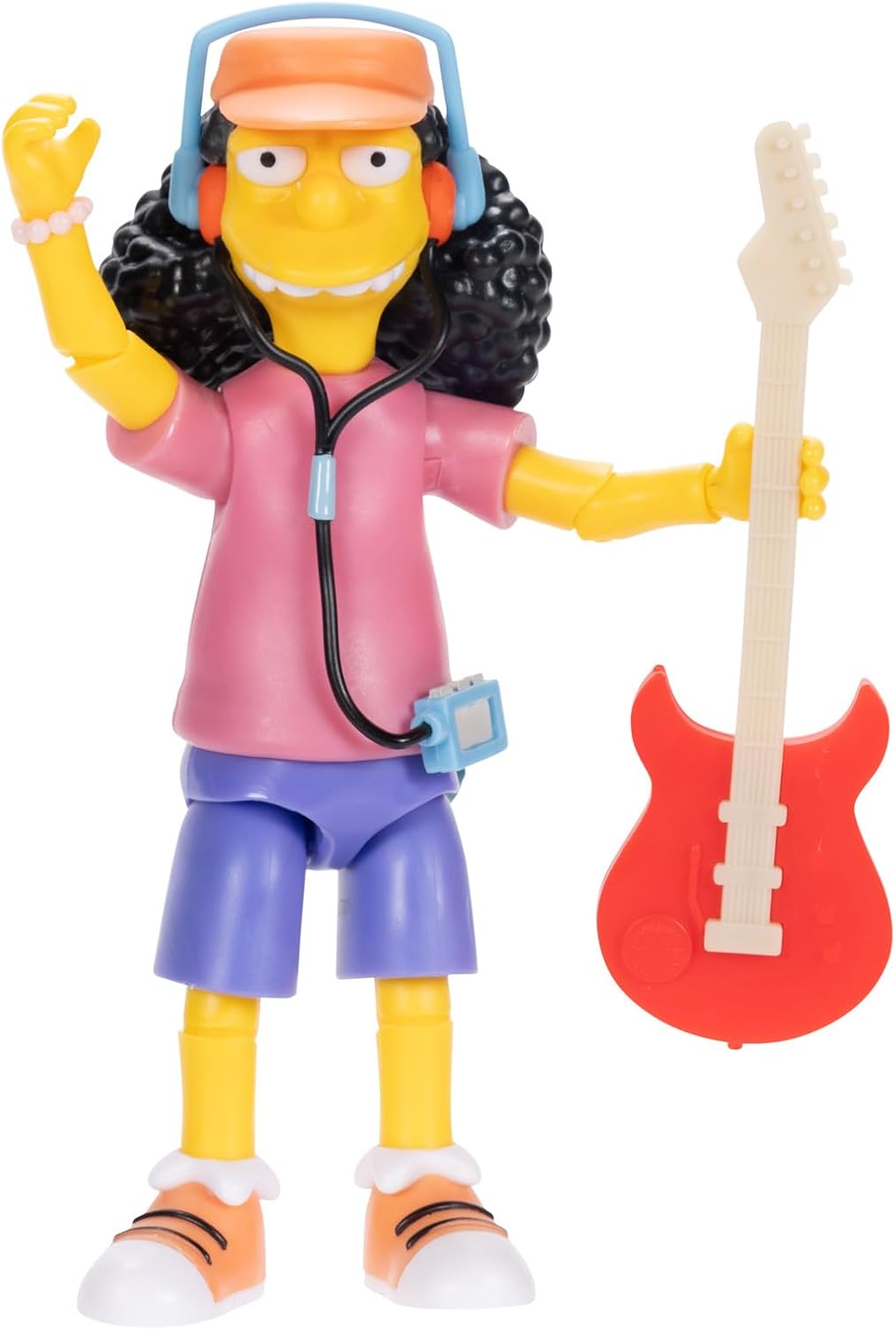 The Simpsons 12.7cm Otto Collectible Action Figure by JAKKS Pacific, with Electric Guitar Accessory, Articulated Action Figurine, Collector's Display Packaging