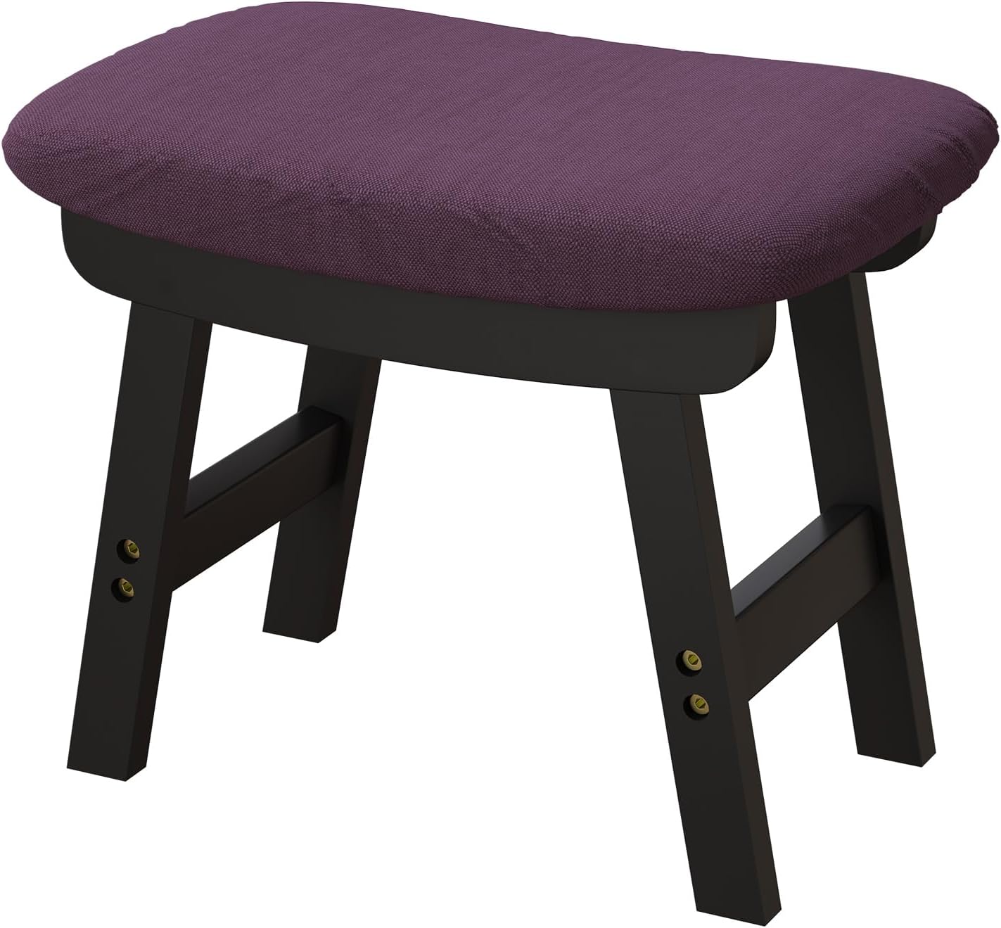 Foot Stools Ottoman, Small Soft Footrest Ottoman with Wood Legs, Sofa Footrest Extra Seating for Living Room Entryway Office