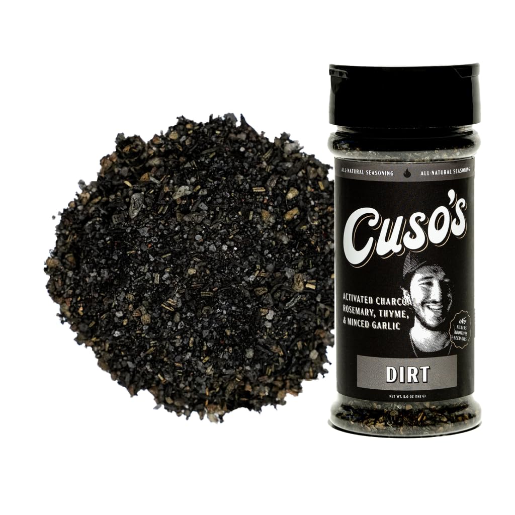 Cuso’s Dirt® BBQ Seasoning - Dirt Rub - Bold Steak & Brisket Seasoning for Smoking - Dry Rub for Meat - Steak Seasonings, Beef Rubs for Smoking & BBQ