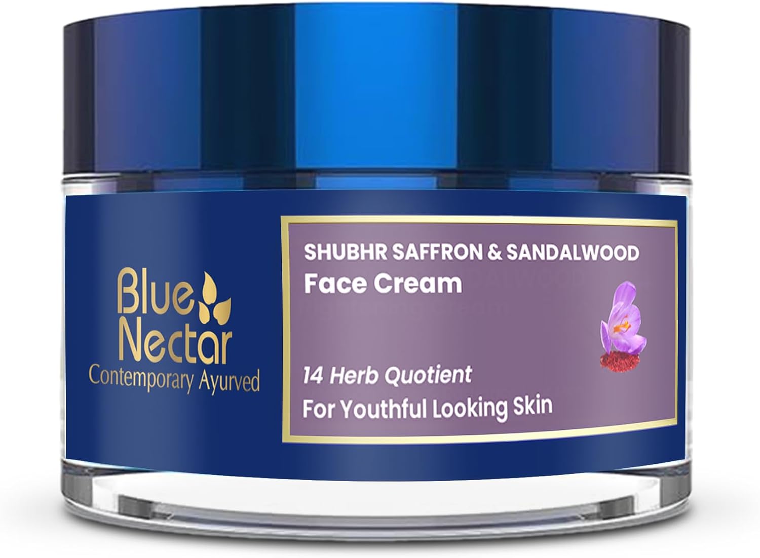 Blue Nectar Anti Aging Face Cream for Women with Saffron Sandalwood