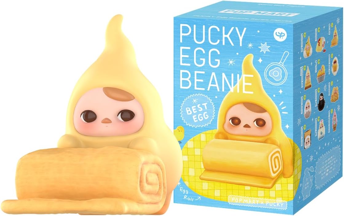 POP MART PUCKY Egg Beanie Series Figures 1Box Articulated Character Premium Design Gifts for Women Fan-Favorite Collectible Toy Art Toy Action Figure