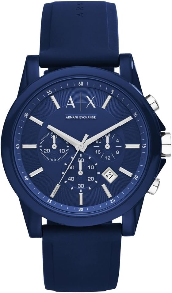 AX Armani Exchange Chronograph Watch for Men with Leather, Stainless Steel or Silicone Band