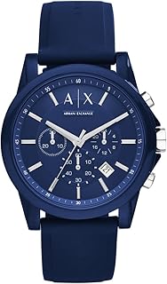AX Armani Exchange Chronograph Watch for Men with Leather, Stainless Steel or Silicone Band