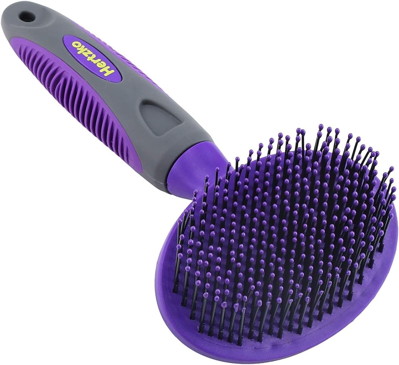 Hertzko Soft Pet Brush For Dogs and Cats with Long or Short Hair, Great for Detangling and Removing Loose Undercoat or Shed Fur, Ideal for Everyday Brushing & for Sensitive Skin