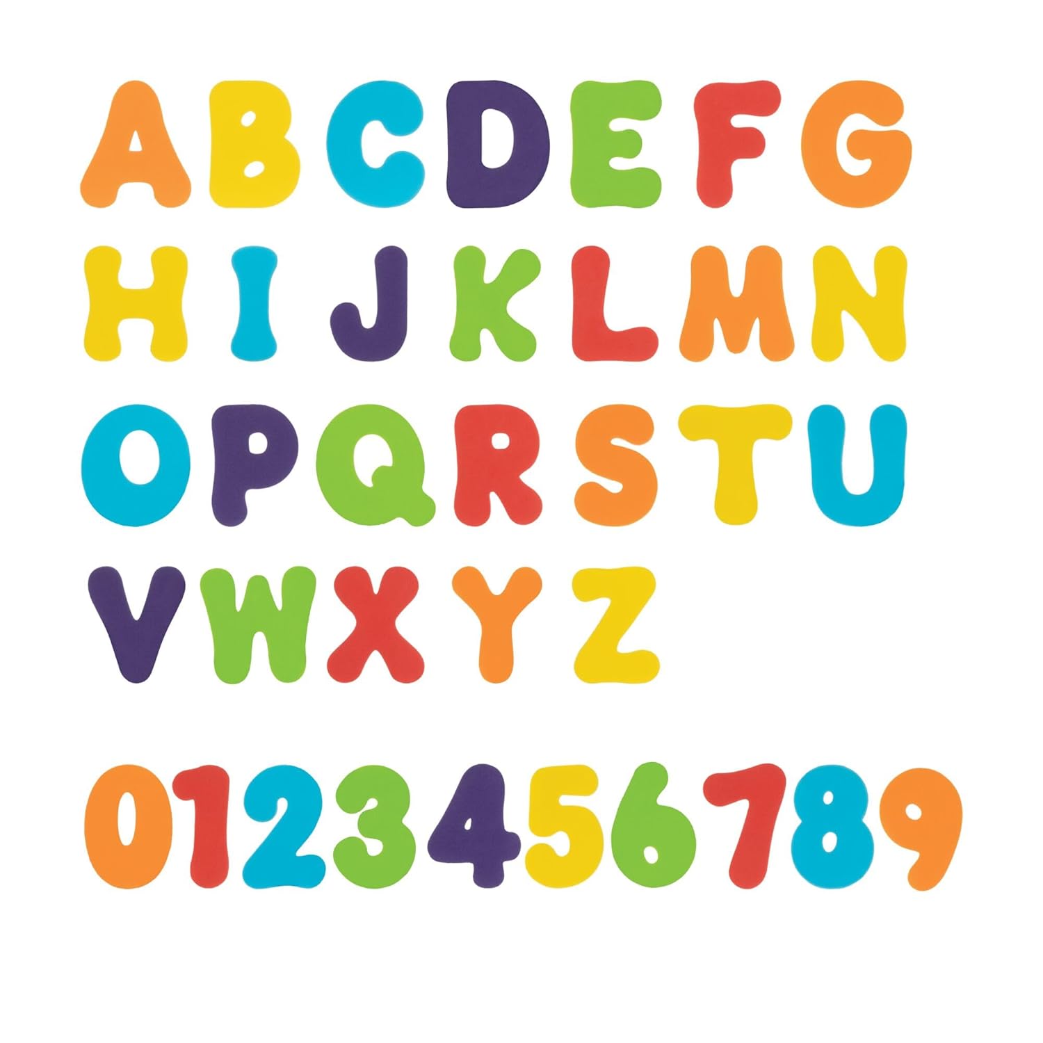 Nuby Foam Bath Letters and Numbers for Toddlers - Bath Toy Set for Kids 3+ Years - 36 Pieces