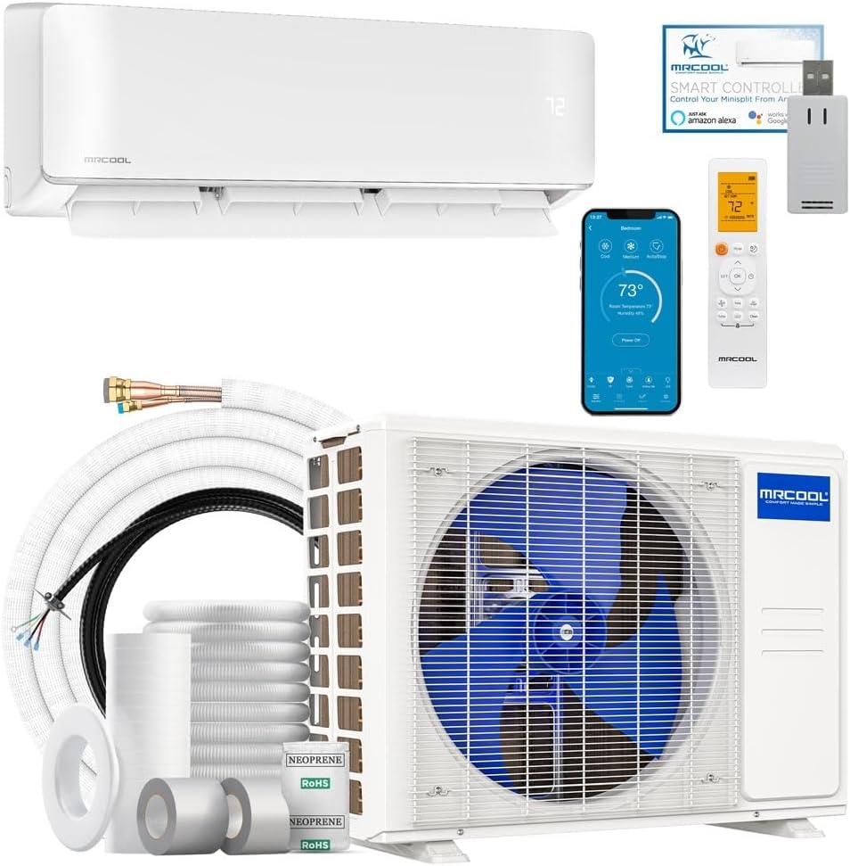 MRCOOL DIY 18k BTU 22.5 SEER2 Ductless Mini Split AC & Heat Pump 5th Generation - Energy Star 230v with 1 YR Labor Warranty by IWAE