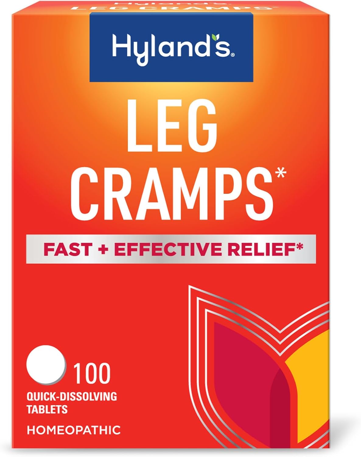 Hyland's Leg Cramps, Relief of Leg, Calf, Charley Horses, and Foot Cramps, 100 Quick-Dissolving Tablets
