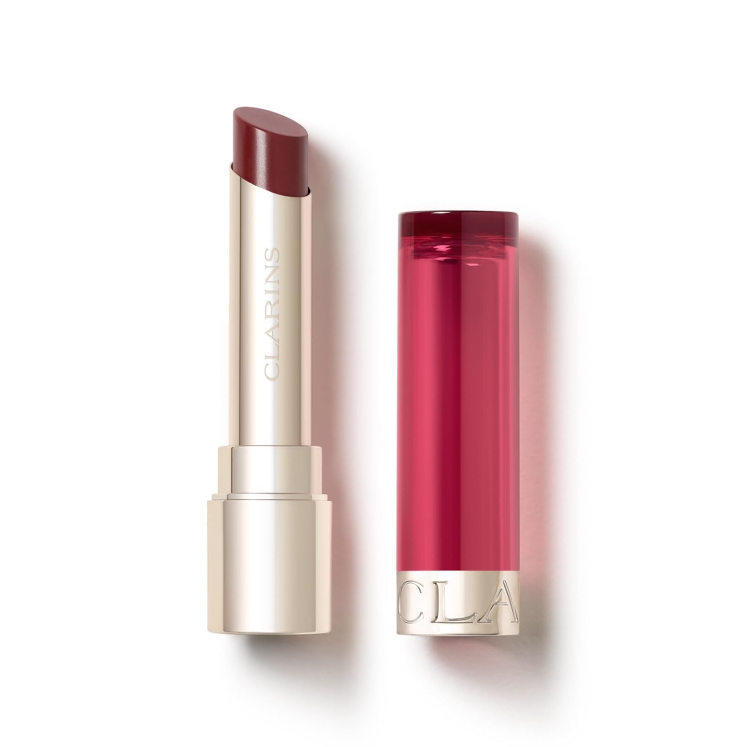 Clarins Lip Oil Balm | Nourishes, Hydrates, and Visibly Plumps | Natural Look | Sheer Finish and Shine | 99% Skincare Formula and 96% Natural Ingredients | Contains Hydrating Peptide | 0.1 Ounce