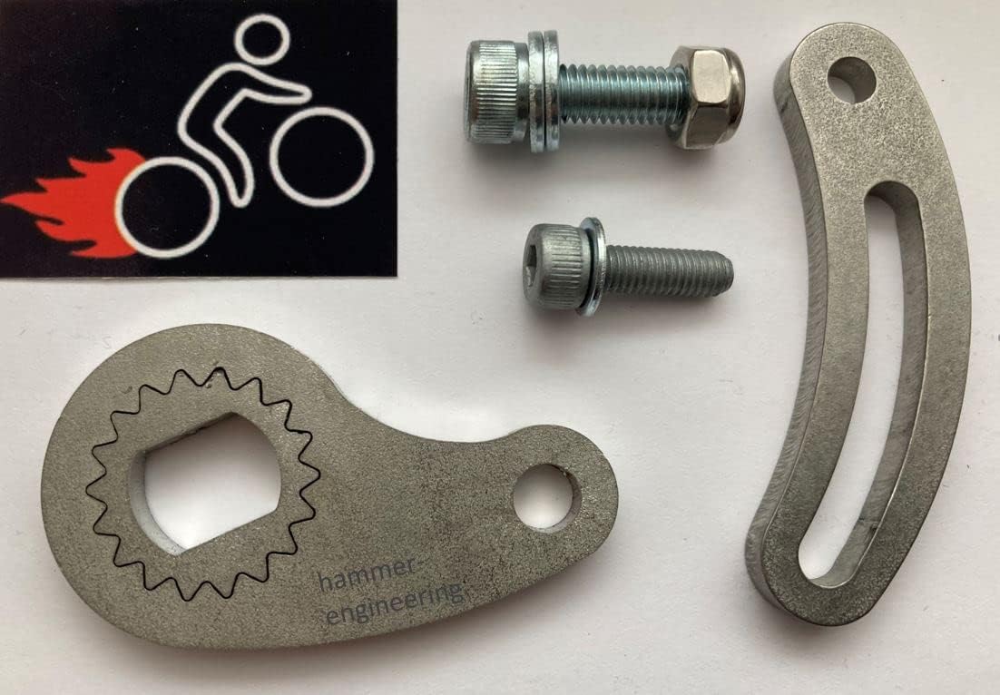 hammer-engineering Ebike Adjustable Angle Torque Arm, Rear, 12mm x 10mm x 5mm - 3 Day Shipping
