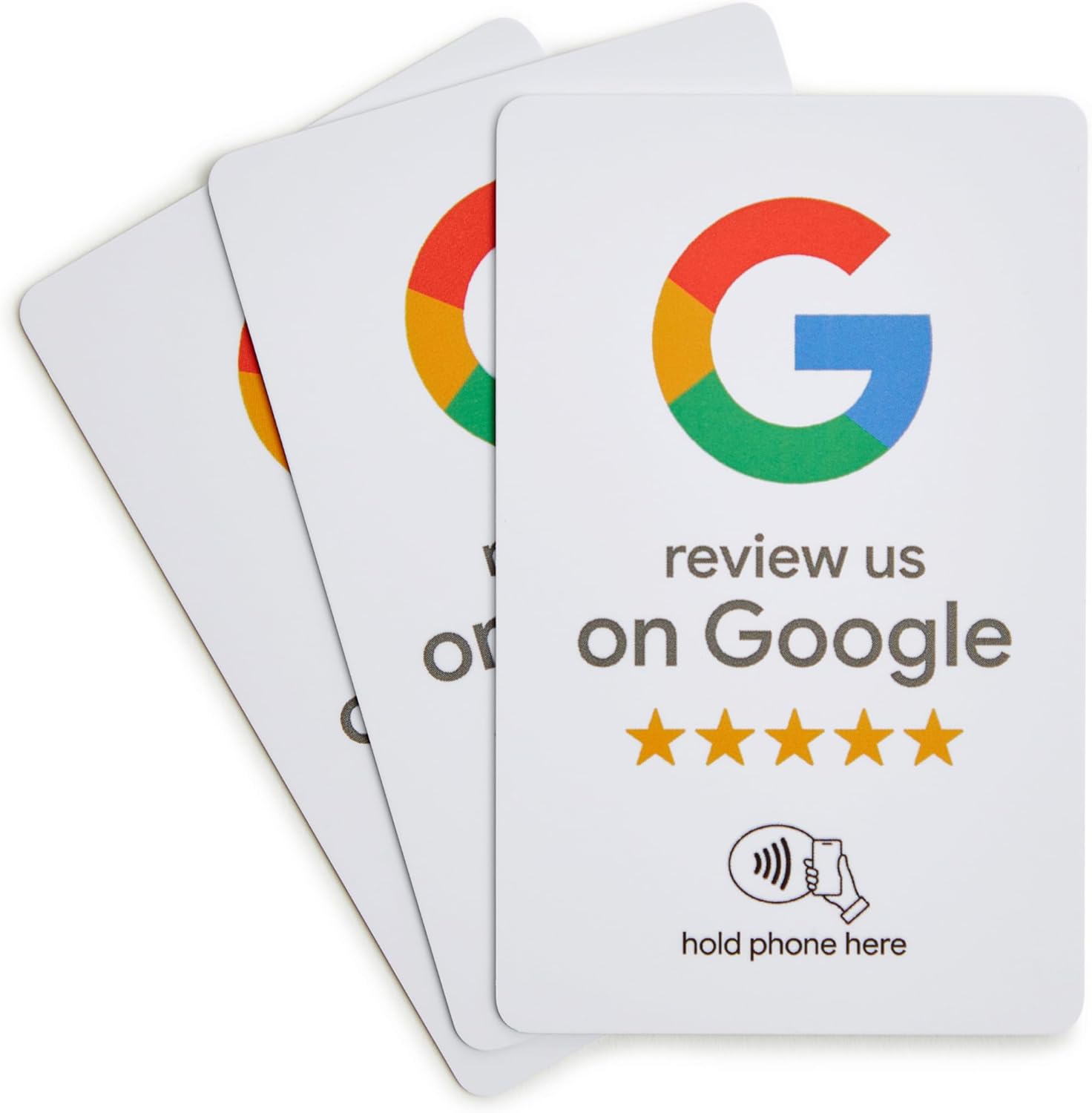Google Review Tap Card - NFC and QR Code Card for Small Business, Get More Customer Reviews, Must Have for Office, Trade Shows & Vendor Booths, Essential Marketing Accessories and Supplies