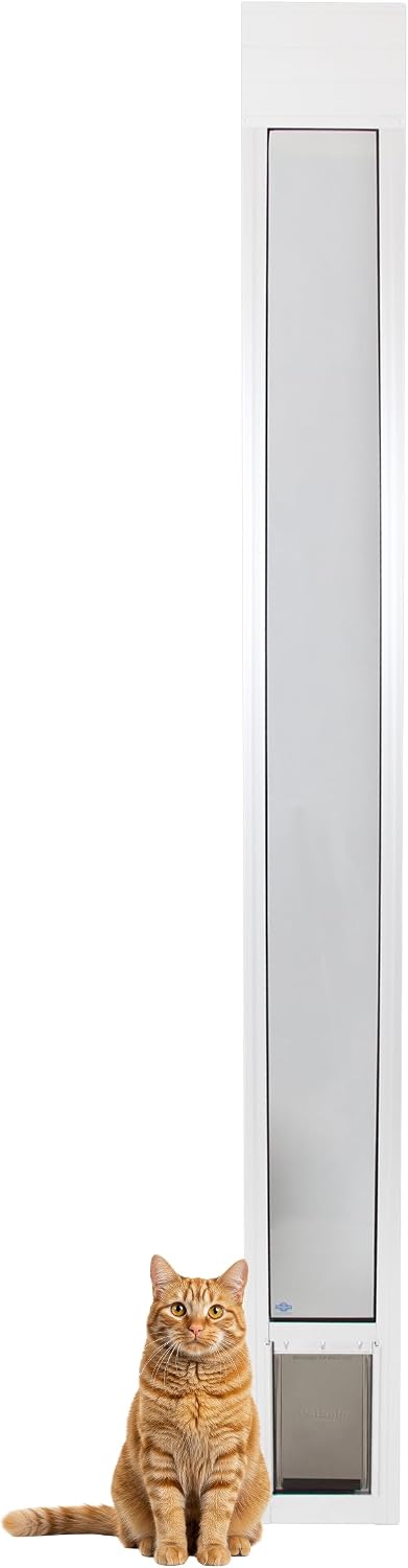 PetSafe Sliding Glass Pet Door, 1 Piece, Small Dogs to 15 lb, White