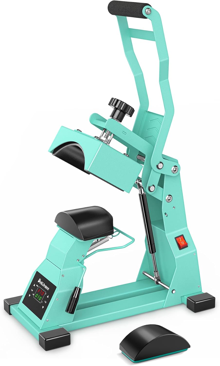 Heat Press Machine for Caps with 2 Interchangeable Plates (6.7" x 3.8", 6.7" x 2.5"), Heat Press for Coated Hats and High Sublimation and Ironing Projects