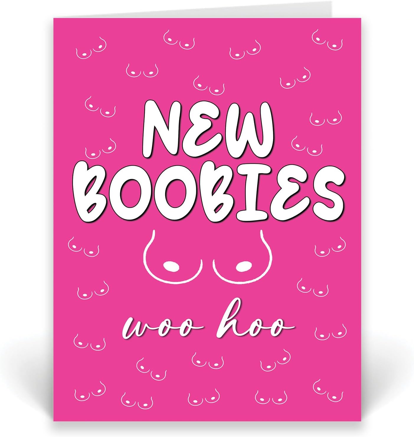Rib Ticklerz - Funny New Boobies Card New Boobs Breast Surgery Recovery Card Breast Reduction Card Breast Enlargement Tits Best Friend Colleague Boob Job - CD963