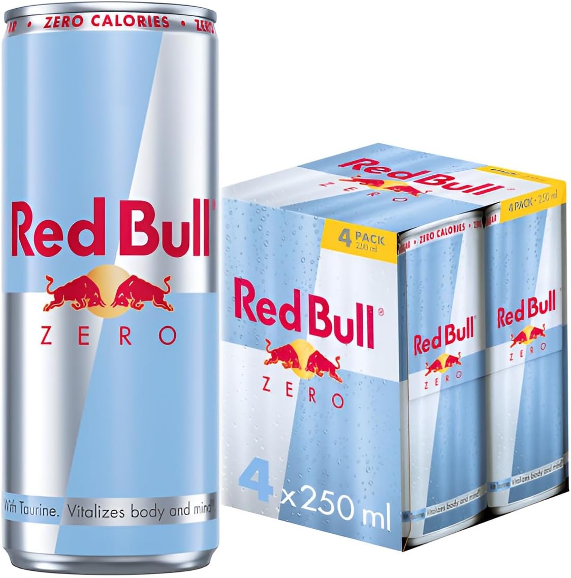 NEW - Red Bull Zero 250ml 4pk