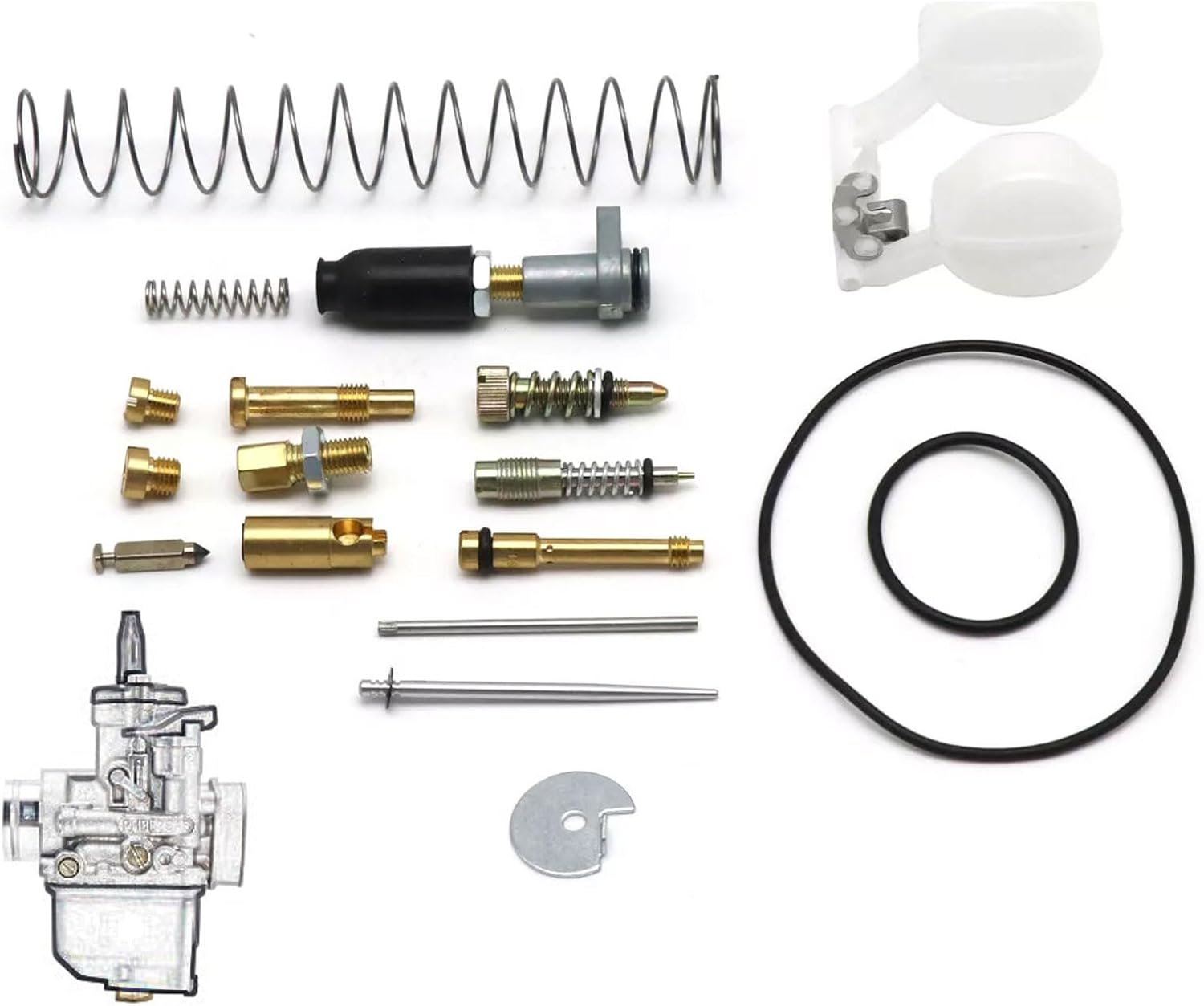 Motorcycle Carb Carburetor Repair Kit,Motorcycle Dellorto Carburetor Repair Kit Rebuild Assembly for PHBL PHBH Carb,2 Set