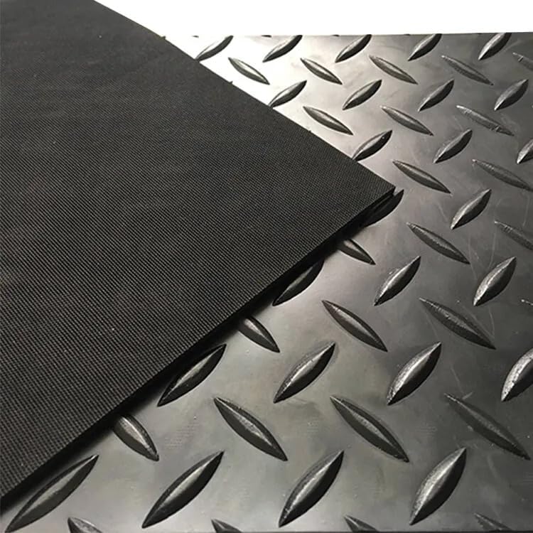 2m x 1.5m | Checker Plate Rubber Garage Flooring Matting | 8 Sizes to Choose from on This Listing | 3mm Thick Floor Mat | A Grade | 6ft 6" x 4ft 9" | 72" x 57 Inches | 200cm x 150cm