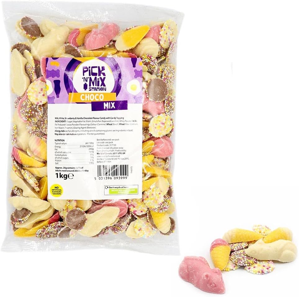 1kg Chocolate Sweets Mix Bag