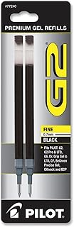 Pilot, G2 Gel Ink Refills, Fine Point 0.7 mm, Black, Pack of 2