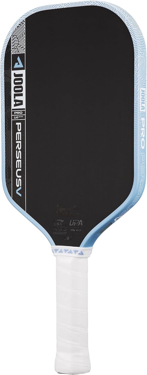 JOOLA Pro V Pickleball Paddle - 14mm/16mm - Raw Carbon Fiber Textured Surface - Enhanced Frame & Propulsion Core, USAPA & UPA-A Certified, NFC Chip Enabled, Premium Control & Lightweight Performance
