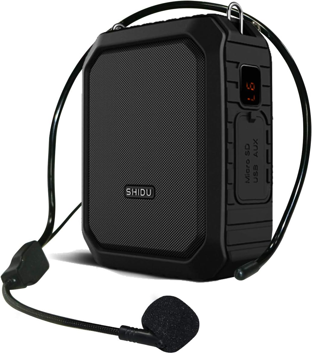 Voice Amplifier for Teachers, PA System Speaker 18W Portable Megaphone (Work of 12 hrs) with Wireless Mic Headset