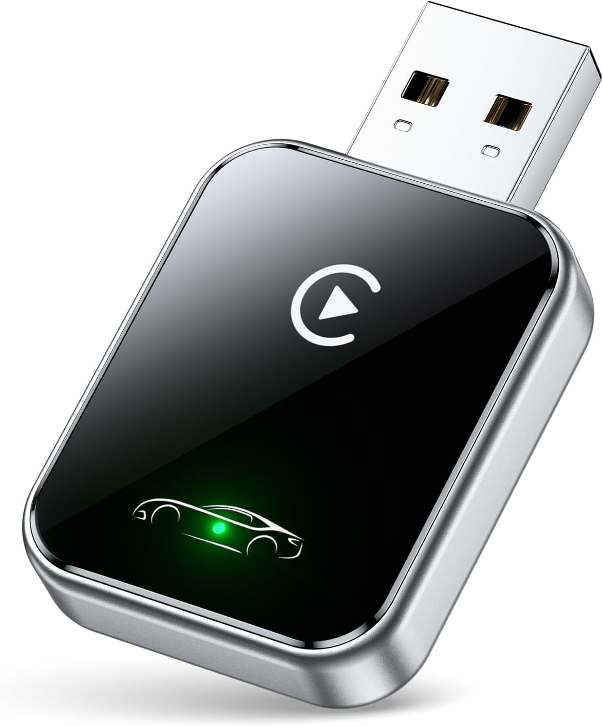 Wireless CarPlay Adapter for iPhone, Convert Wired to Wireless CarPlay Adapter, Mini Size with Extension Cable USB & USB-C/Type-C, Stable Car Control & No Delay