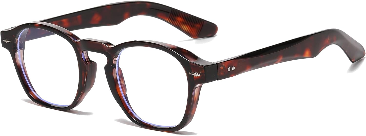 Long Keeper Blue Light Blocking Glasses Women Men Retro Small Square Anti Blue Light Computer Gaming Eyeglasses Rectangle Anti Glare Glasses