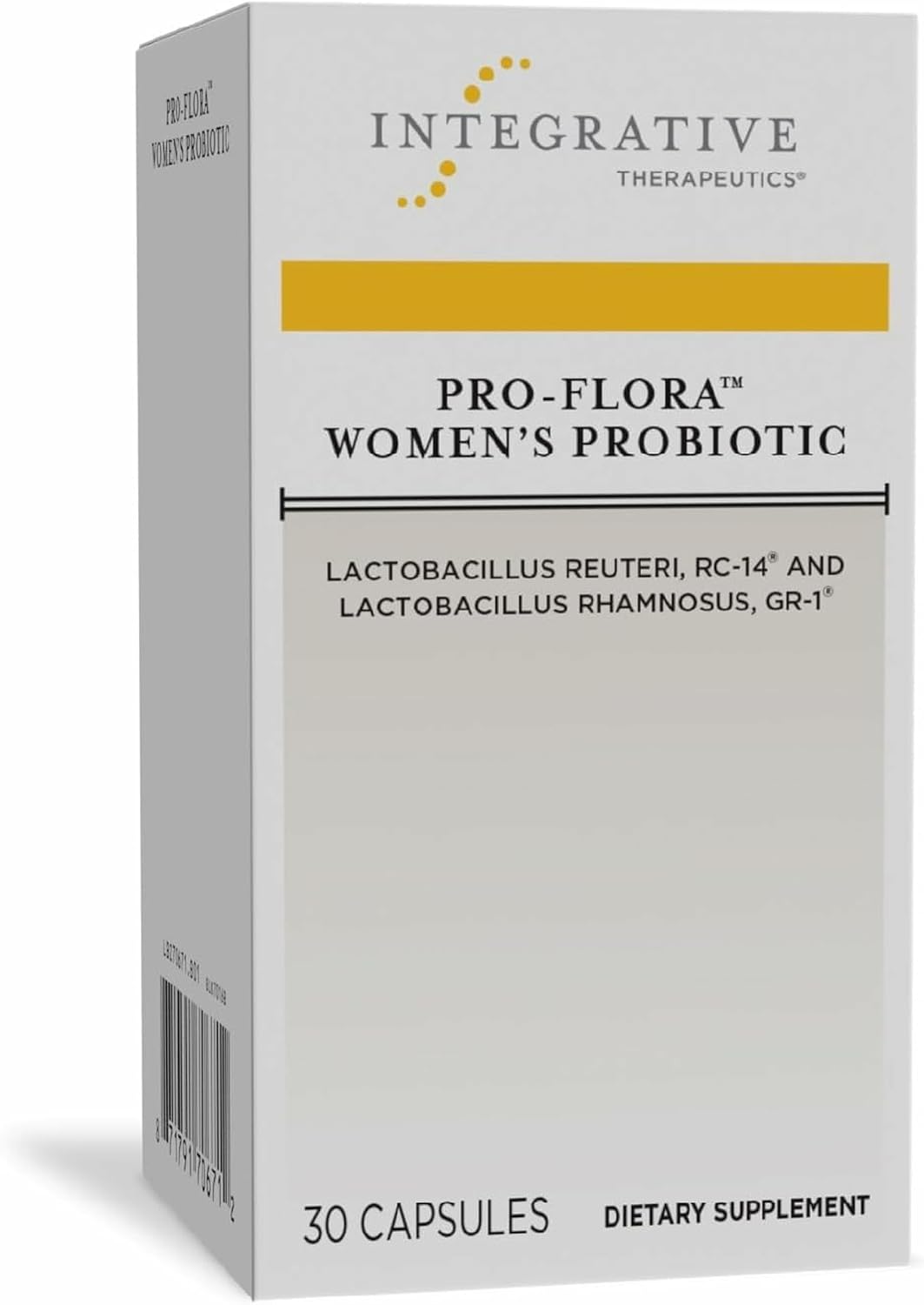 Integrative Therapeutics Pro-Flora Women’s Probiotic - Vaginal Health Probiotic*- Supports Urogenital Health in Women* - Convenient Daily Use - 30 Capsules (30 Capsules)