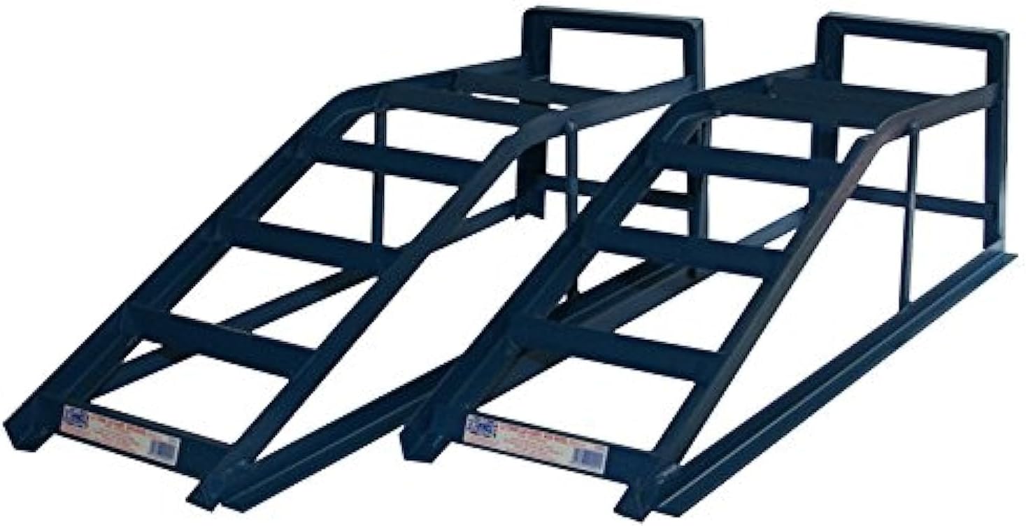 Pair of Heavy Duty Metal 2 Tonne (2000kg) Car Maintenance Ramps