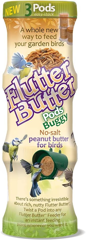 Jacobi Jayne FB-PB3 Flutter Butter Buggy Pods, Pack of 3 x 170g, Brown