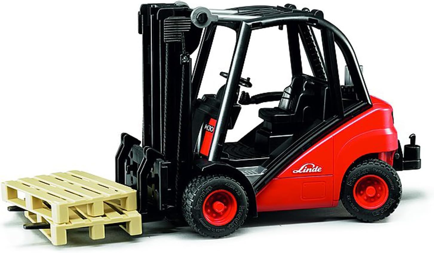 Bruder Linde Fork Lift H30D With 2 Pallets
