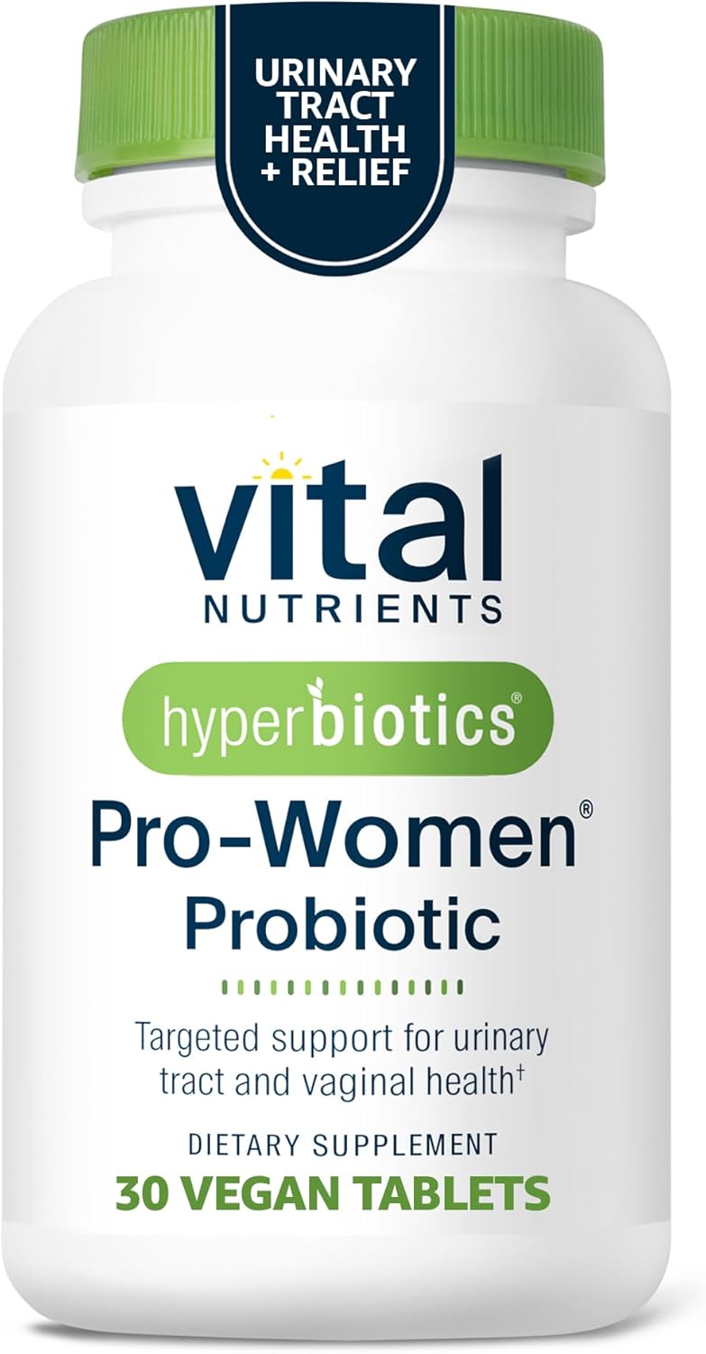 Hyperbiotics Vital Nutrients Pro Women Probiotics for Women | Vaginal Probiotics for PH Balance | Oral Probiotic for Vaginal Health and Urinary Tract Health | 6 Targeted Strains | 30 Vegan Tablets