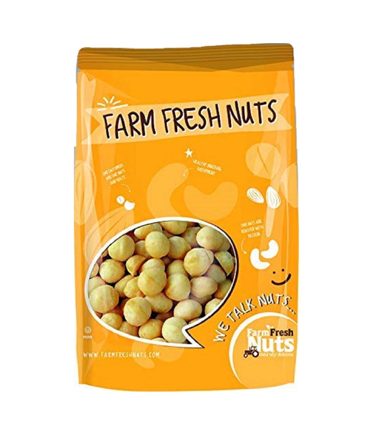 Raw Natural Macadamia Nuts Unsalted (1 Lb.) - Natural Macadamias - Compares to Organic Macadamia Nuts - Vegan & Keto Friendly - Farm Fresh Nuts Brand