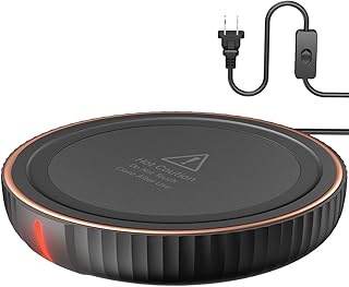 HouseGem Candle Warmer Plate,Cup Warmer for Desk - Electric Coffee Mug Warmer,Wax Candle Warmer,Candle Jar Warmer,Ideal Gift for Heating Coffee, Beverage, Milk, and Tea (Black)