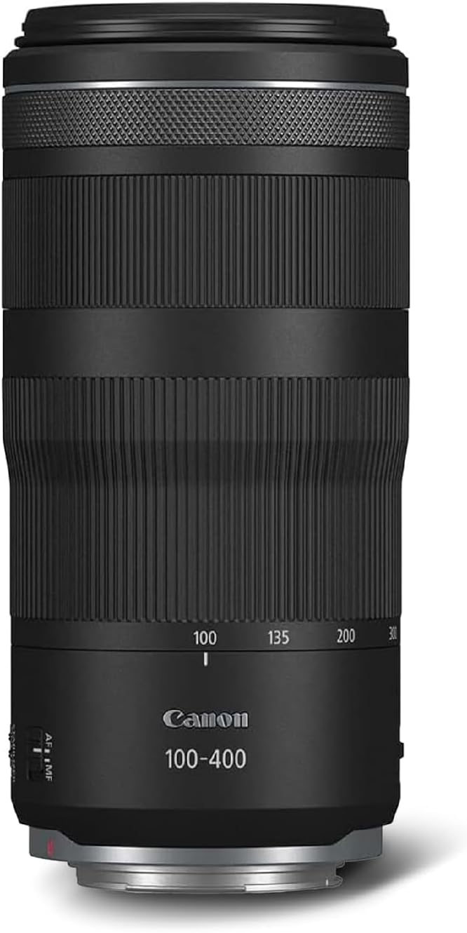 Canon RF Lens 100-400mm F5.6-8 IS USM - Telephoto Zoom Camera Lens with 5.5-stop Optical Image Stabilizer for Sports & Wildlife Photography | Canon EOS R System Compatible Camera Lens