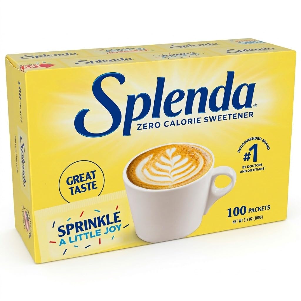 SPLENDA Zero Calorie Sweetener, 100 Count Packets