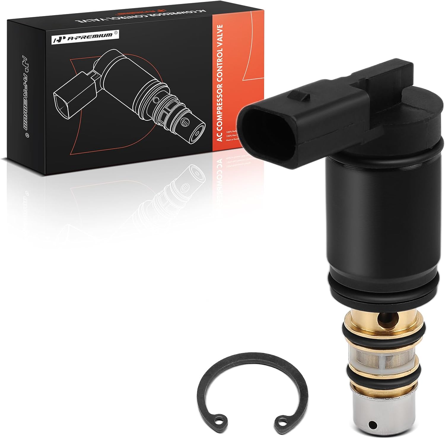 A-Premium AC Compressor Control Solenoid Valve 7SEU16C, 7SEU17C, 6SEU14C Compatible with Volkswagen Jetta 2005-2014, Passat 2007-2010 2012-2015, Golf, Tiguan, Beetle, CC, GTI, Rabbit & Audi A3