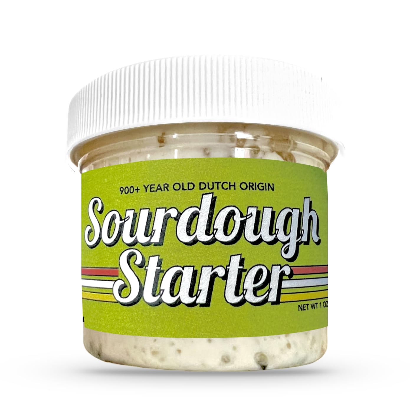 900+ Year Old Sourdough Starter | Dutch Origin | Live Sourdough Culture | Step-By-Step Instructions On Feeding And Baking Your First Loaf Of Sourdough Bread | Perfect For Beginner Bakers | 1 Oz. Jar