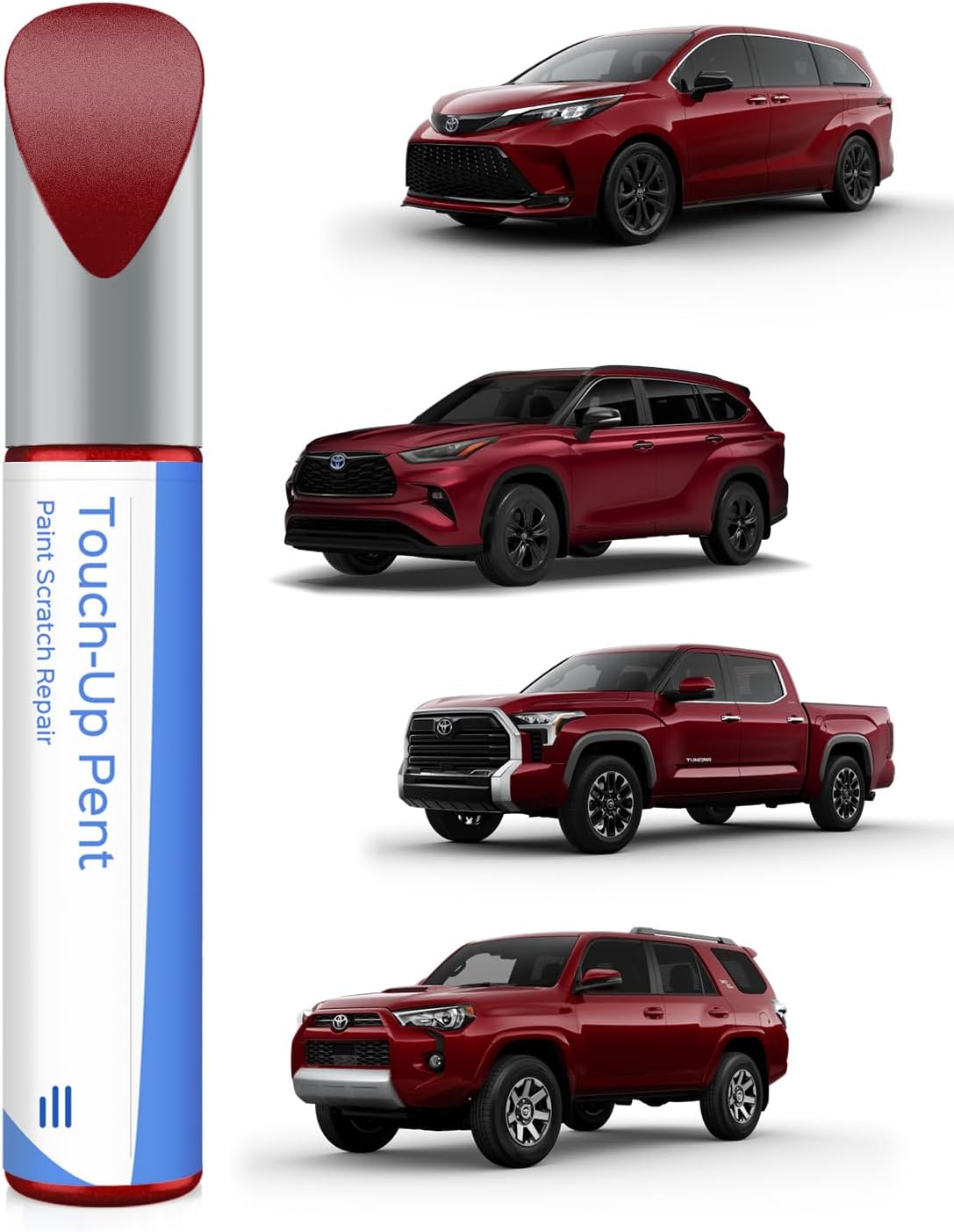 PARTS4EV 3Q3 Dark Red/Salsa Red Pearl Touch Up Pen for Toyota - Exact Match for Chips and Scratches