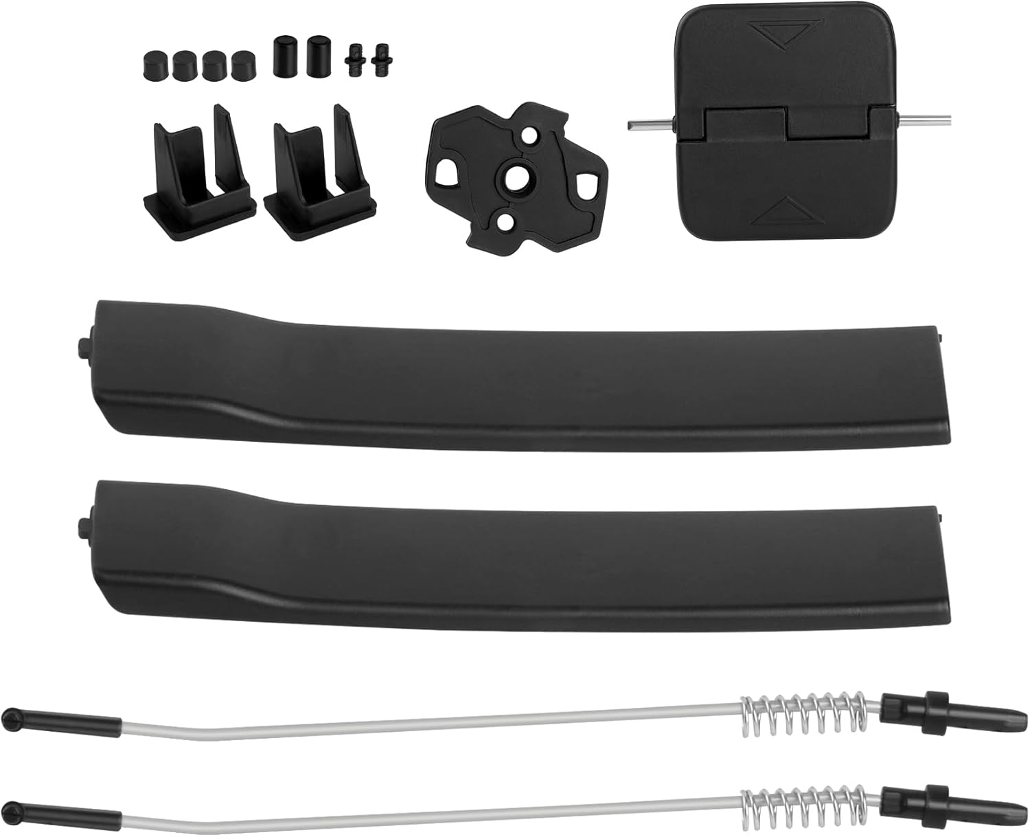 Side Sliding Window Glass Latch Cover Set 7H0847788A 7H0847781B Compatible with VW Transporter Multivan Caravelle T5 T6 Replaces 7H0847787A 7H0847789