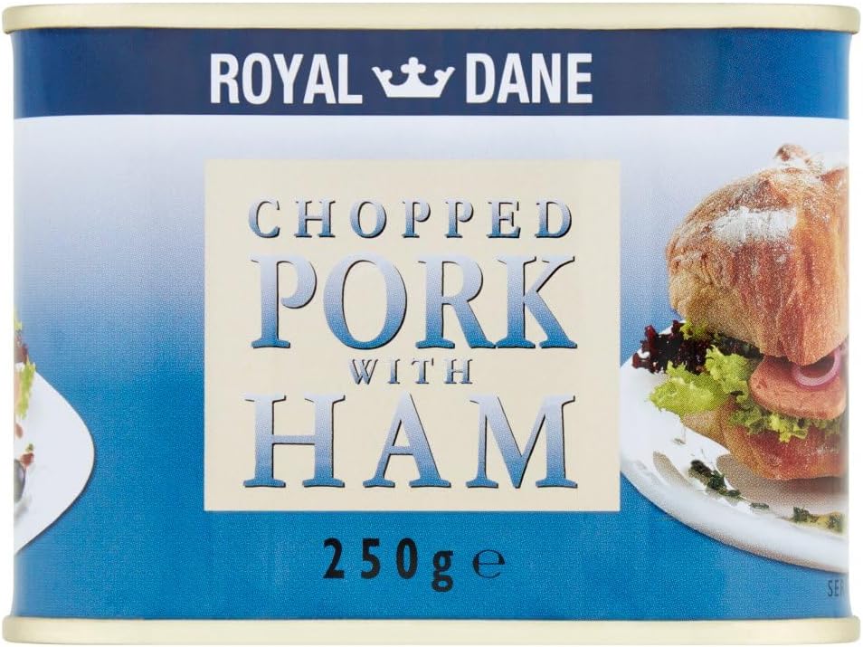 Royal Dane Chopped Pork with Ham, Pack of 12 x 250 g