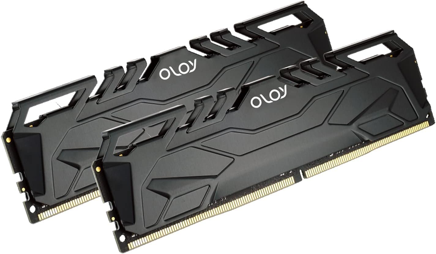 OLOy DDR4 RAM 16GB (2x8GB) Black Owl 3200 MHz CL16 1.35V 288-Pin Desktop Gaming UDIMM (MD4U0832161BJ0DA)