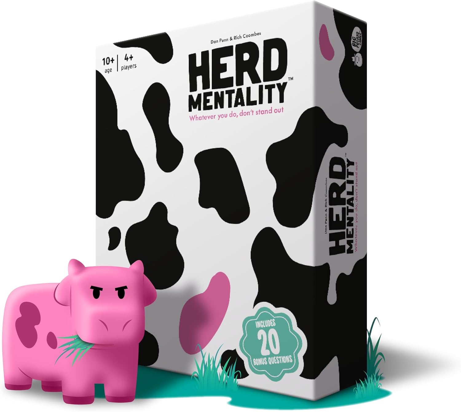 Big Potato Herd Mentality: Udderly Hilarious Board Game for Group Fun | Easy Setup & Play | The Perfect Party Game for 4-20 Players | Includes 20 Extra Exclusive Question Cards