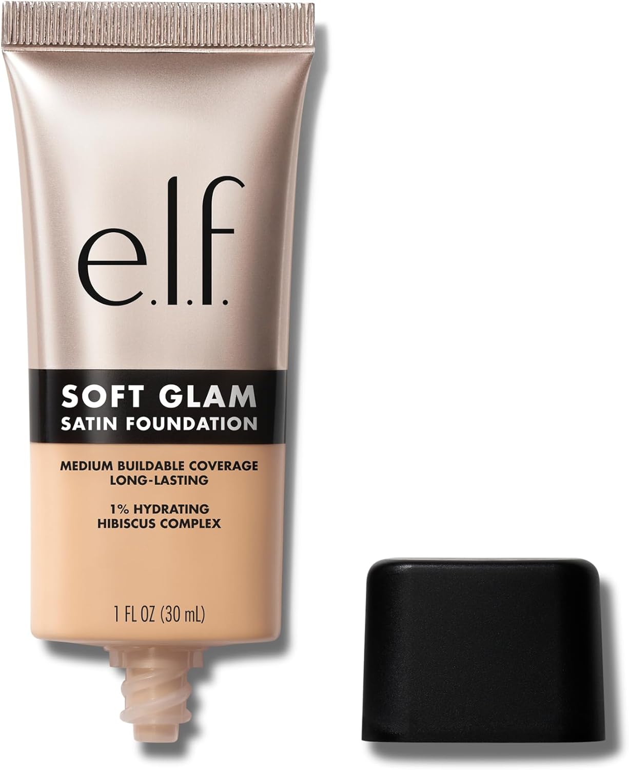 e.l.f. Soft Glam Foundation, Medium Coverage, Long-Lasting & Buildable Foundation For A Smooth, Satin Finish, Vegan & Cruelty-Free, 21 Light Neutral