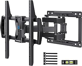 Pipishell Full Motion TV Wall Mount for Most 37-75 inch TVs, Wall Mount Bracket with Dual Articulating Arms, Swivel, Tilt, Max VESA 600x400mm up to 100 lbs, TV Mount Fits 12”/16” Wood Studs, PILF6