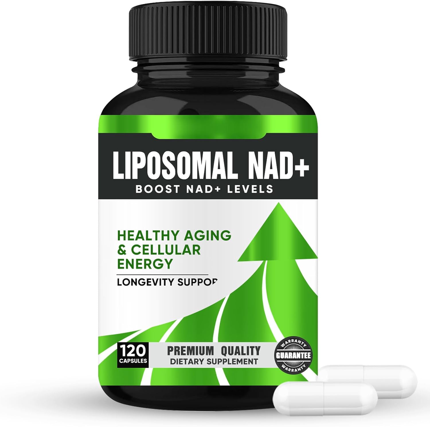 Liposomal NAD+ Supplement 500 mg, Boost NAD+ High Absorption for Cellular Energy and Age Resist-120 Capsules