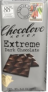 Chocolove Extreme Dark Chocolate 88%, 3.2 Oz